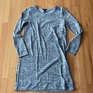 Gap Gray Long Sleeve Stretch Dress